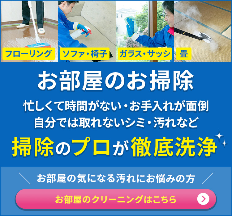 お部屋のお掃除