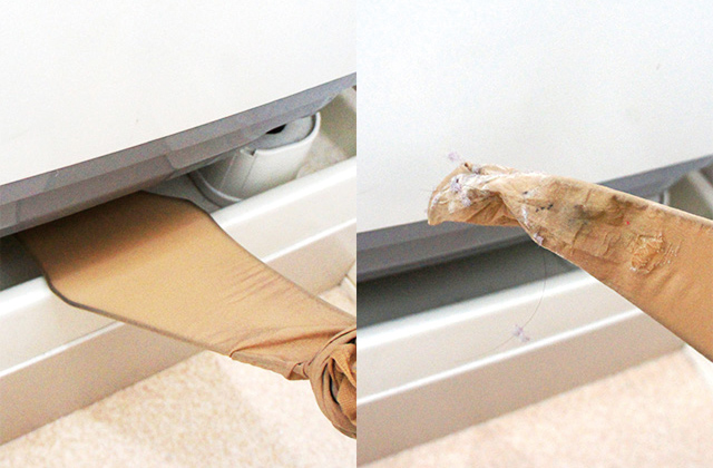 排水口の周囲の掃除