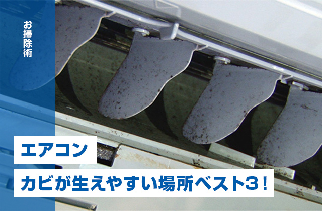 エアコンにカビが発生する原因とは？カビが生えやすい場所ベスト3！