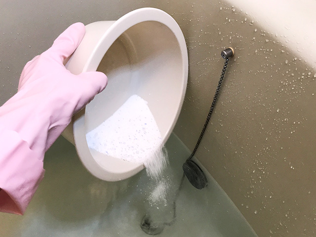 循環口の上までお湯をはる