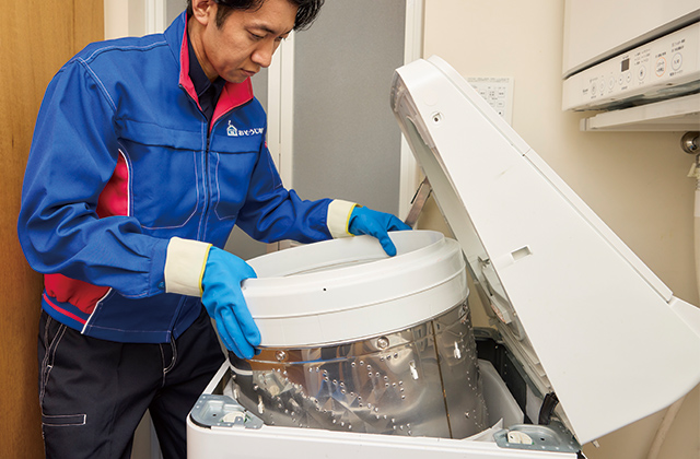 排水口の臭いニオイも解消！洗濯機クリーニングでニオイの原因を徹底除去