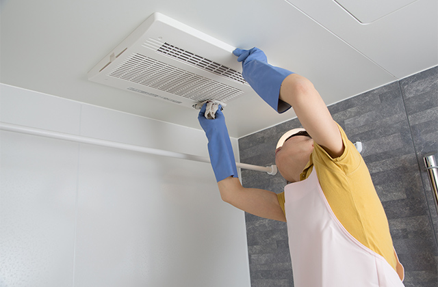 掃お風呂(浴室)の換気扇の簡単な掃除方法