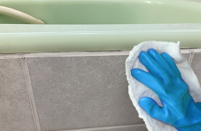 カビ取り方法②水気を拭き取る