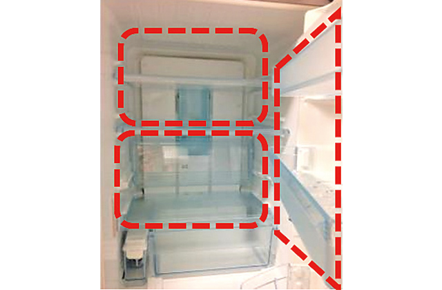 ①お掃除する箇所を分ける。