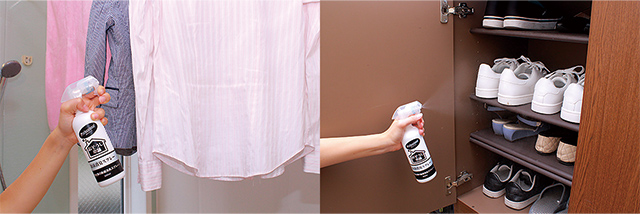 部屋干しの洗濯物、下駄箱