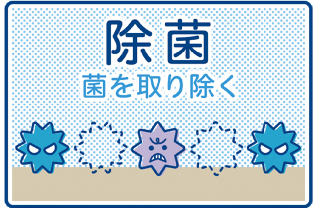 除菌 菌を取り除く
