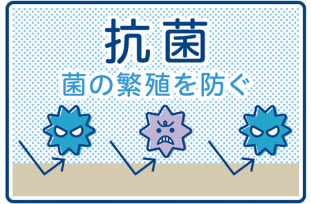 抗菌 菌の繁殖を防ぐ