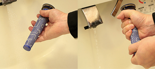 プレモーターフィルターの洗い方