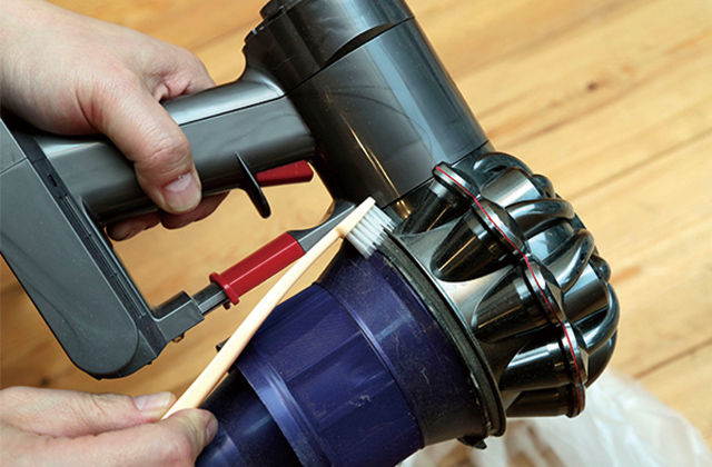 サイクロン部分の掃除方法