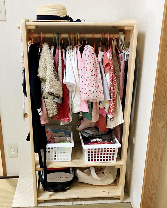 鞄や帽子もまとめて収納