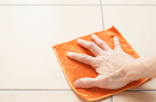 玄関タイルの掃除方法【週1回】拭き掃除