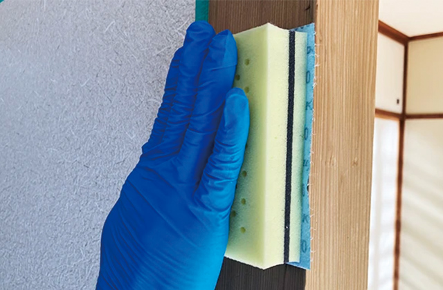 ⑤表面を整えながら仕上がりを確認