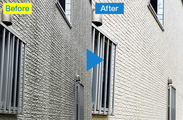 外壁手洗い洗浄