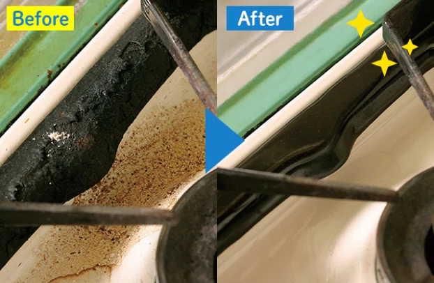 キッチンの頑固な汚れを徹底的に洗浄！